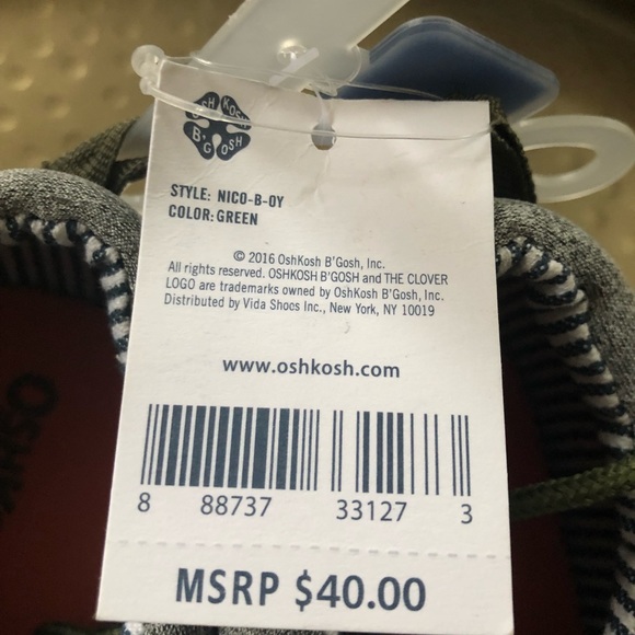 NWT! Oshkosh Boys Sneakers - Picture 2 of 3